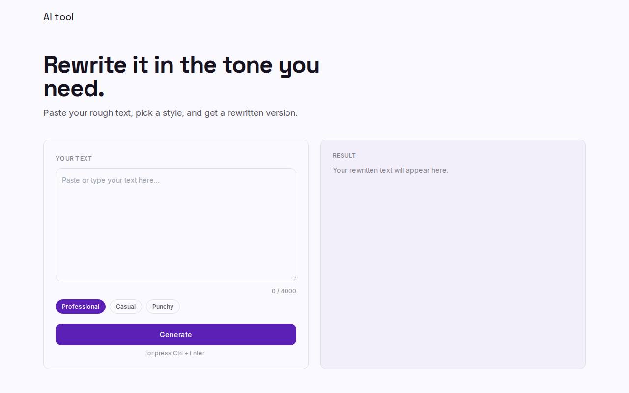 AI tool