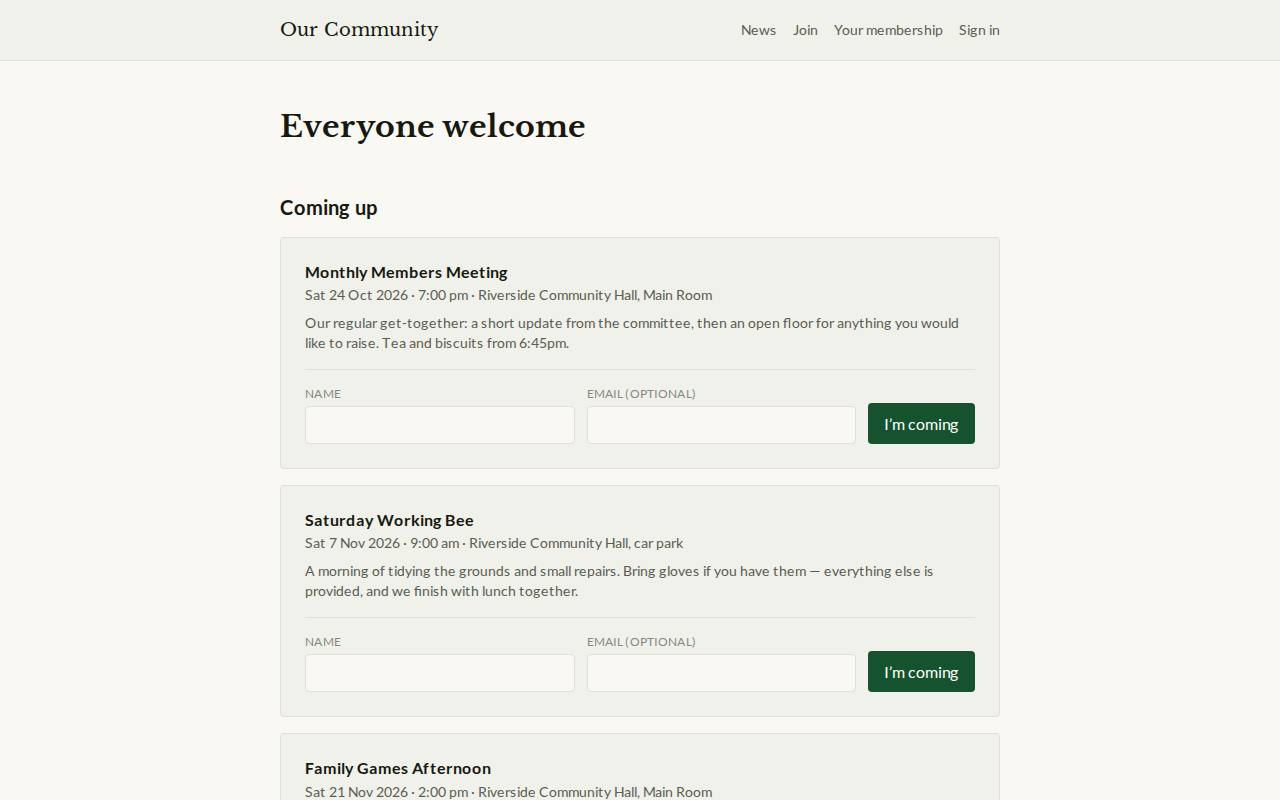Club Membership