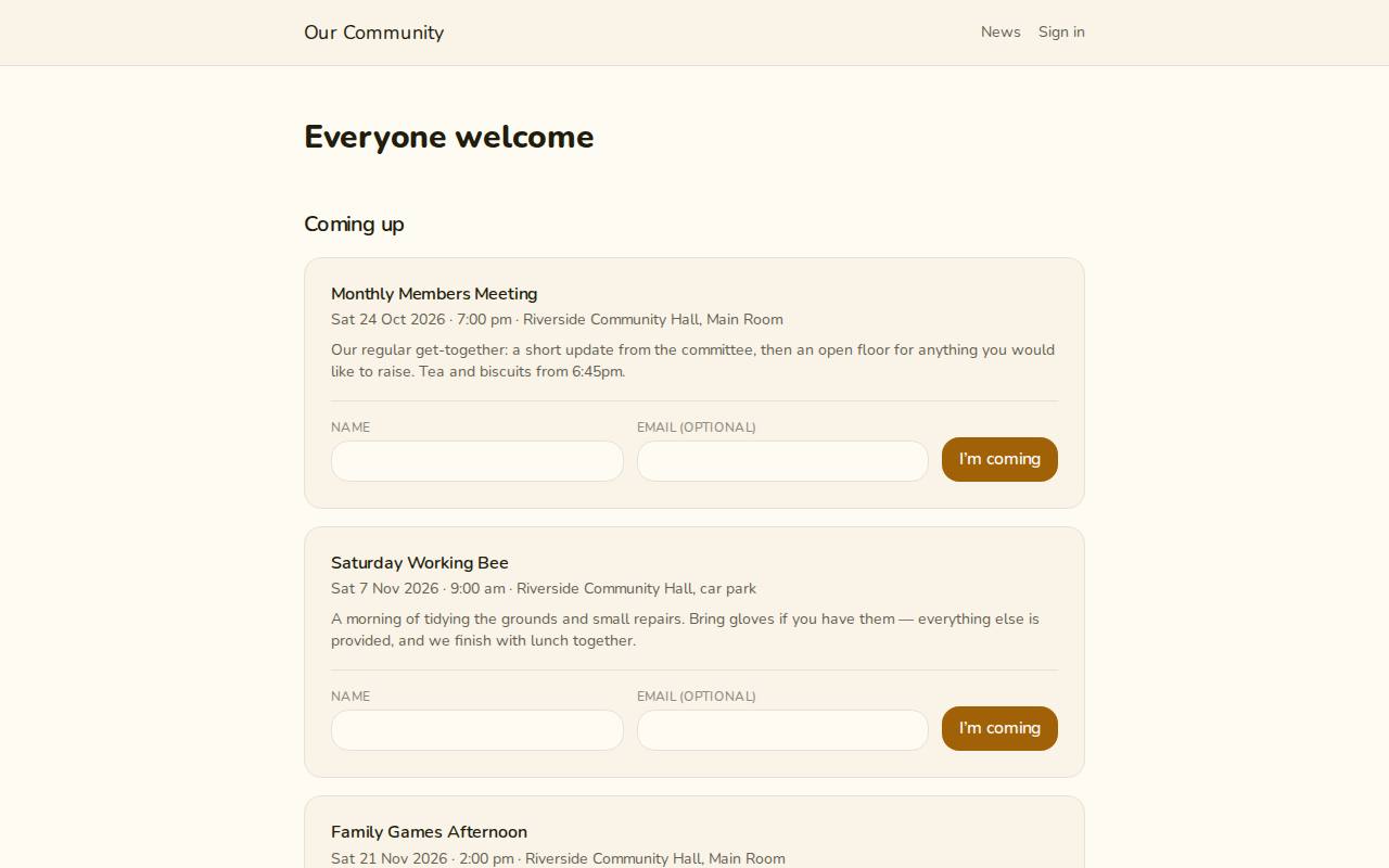 Community Organisation