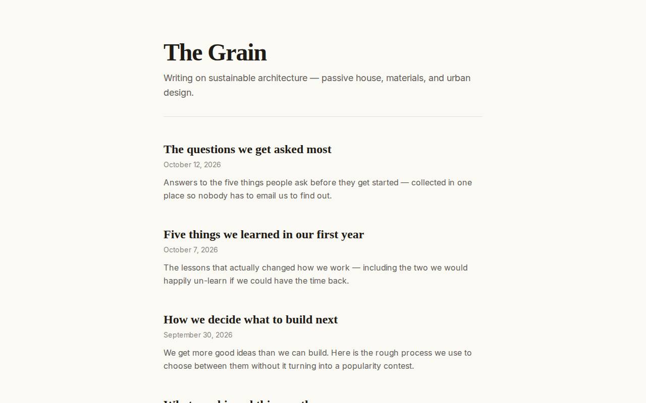 Personal blog