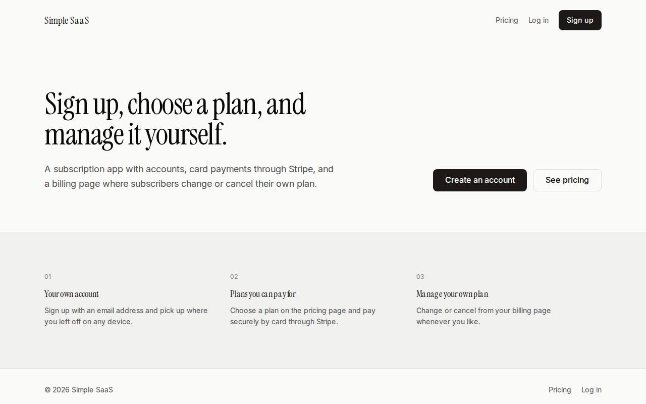 Simple SaaS