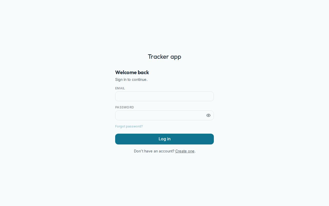 Tracker app